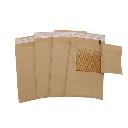 100% Recycled Honeycomb Padded Mailers - 100/Pack